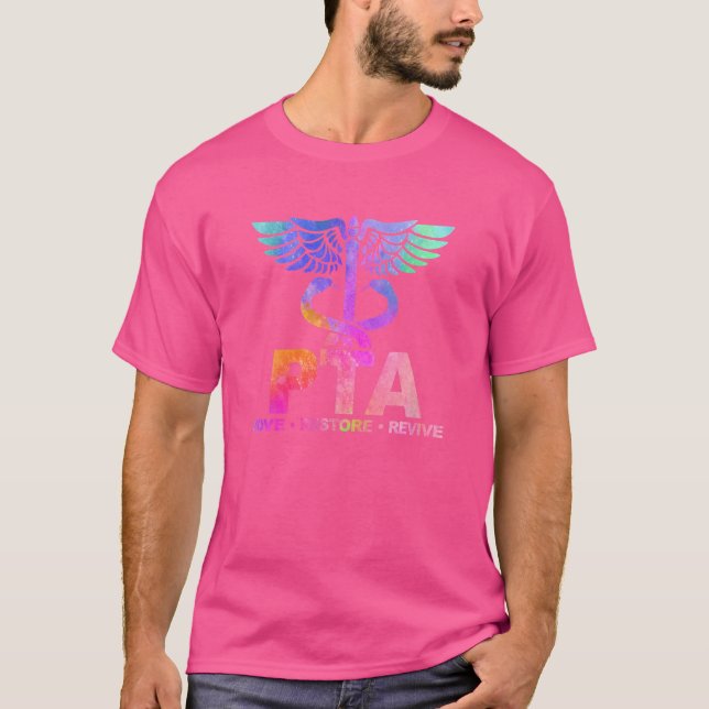 Camiseta Restaurar Reviver Terapeuta Físico Assistente TFA (Frente)