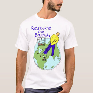 Camiseta Restaure o Tshirt da terra