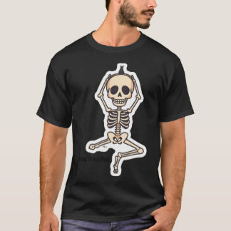 Camiseta Restin in Pose Funny Skeleton Yoga Halloween Desig