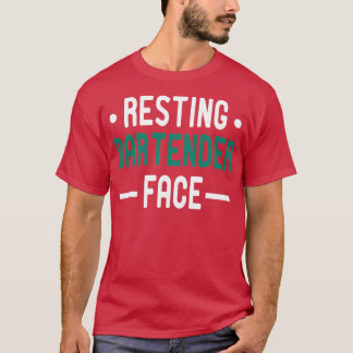 Camiseta Resting Bartender Face Bartender Ideia de presente