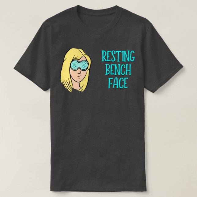 Camiseta Resting Bench Face Blonde (Frente do Design)