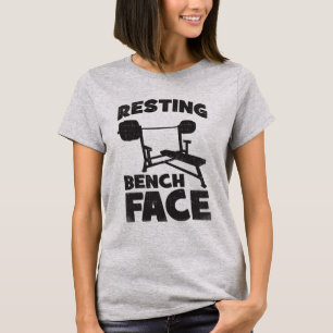 Camiseta Resting Bench Face - Trabalho Novidade Engraçado d