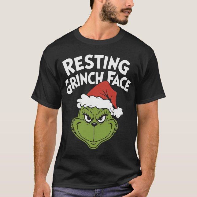 Camiseta Resting G Face Funny Christmas Sarcastic Holiday H (Frente)