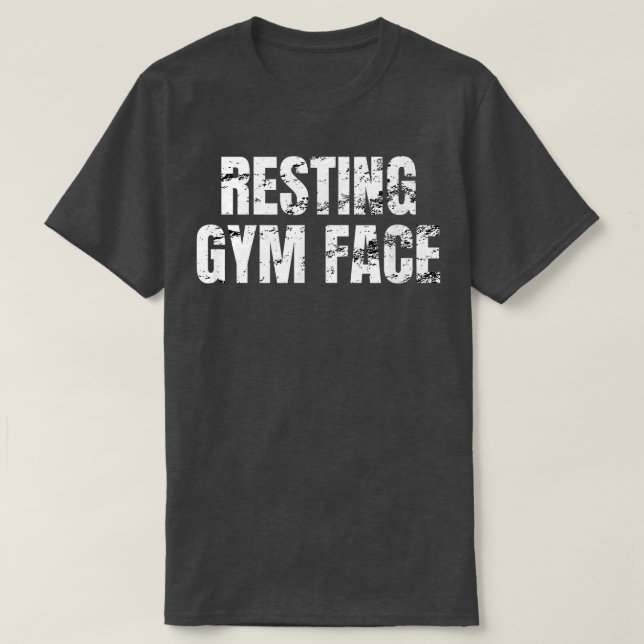 Camiseta Resting Gym Face  (Frente do Design)