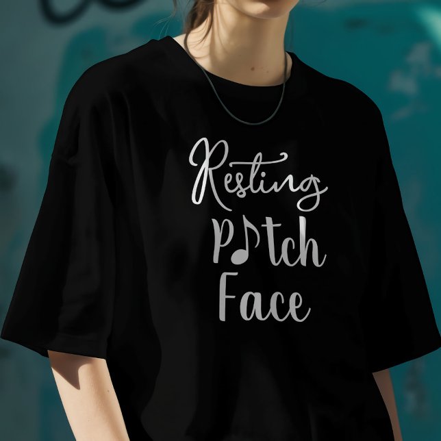 Camiseta Resting Pitch Face – Funny Music Pun  (Criador carregado)