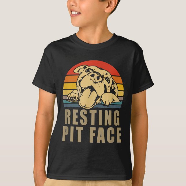 Camiseta Resting T Face - Tbull Lovers Gift For Men And Wom (Frente)