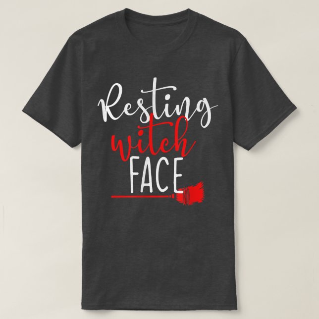Camiseta Resting Witch Face  (Frente do Design)