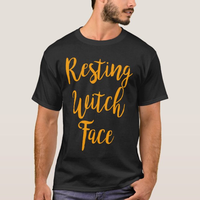 Camiseta Resting Witch Face Funny Halloween (Frente)