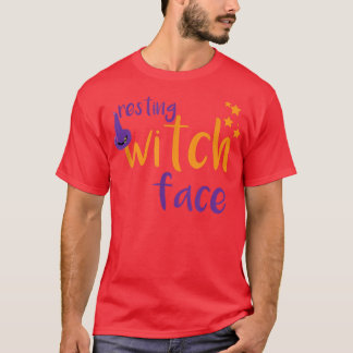 Camiseta Resting Witch Face Halloween