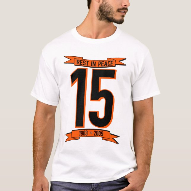 Camiseta Resto de Chris Henry na paz Bengals (Frente)