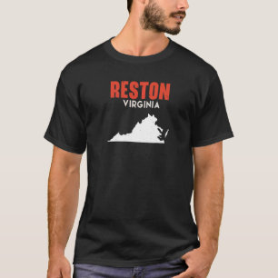 Camiseta Reston Virginia State America Viagem Virginian
