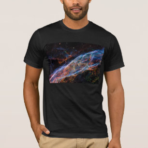 Camiseta Restos de Supernova da Nebulosa do Véu Telescópio 