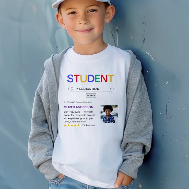Camiseta Resultado da Pesquisa do Site na Web Estudante do  (Website Search Result Student Kindergarten T-Shirt
)
