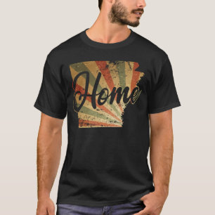 Camiseta Resumo do mapa do Arkansas nos EUA