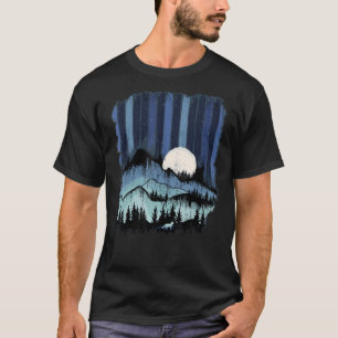 Camiseta Ret de Aventura de Vida Selvagem na Floresta Fox