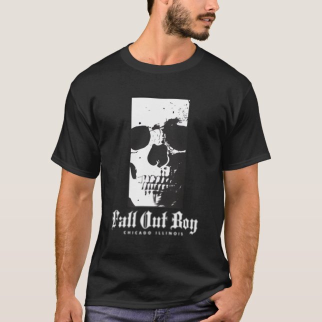 Camiseta Retângulo de Caveira para Fora (Frente)