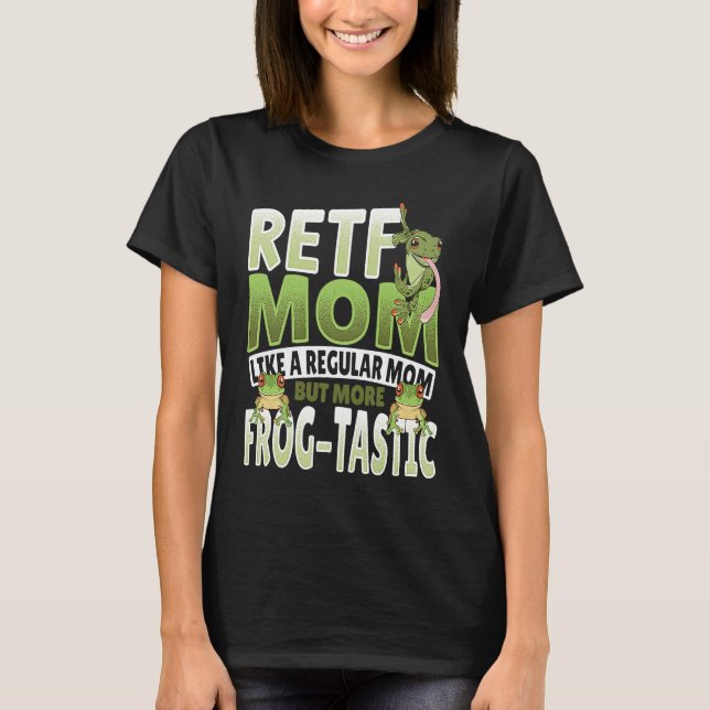 Camiseta RETF Mom Red Eyed Tree Frog Mama (Frente)