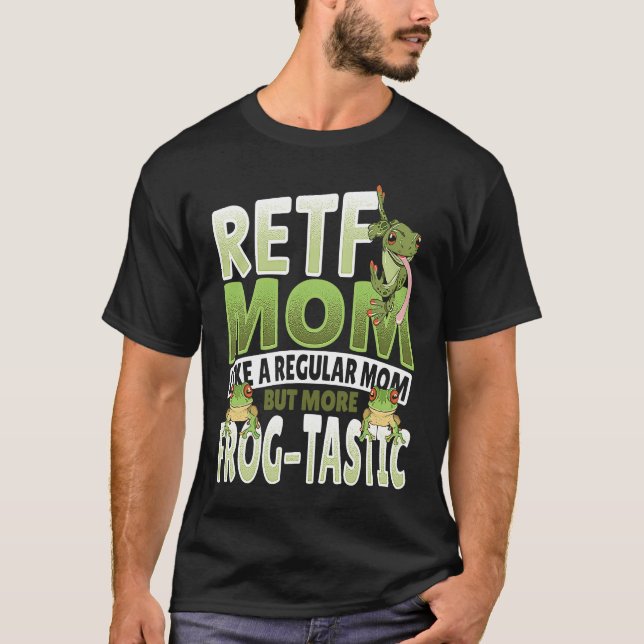 Camiseta RETF Mom Red Eyed Tree Frog Mama (Frente)