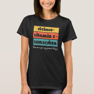 Camiseta Retinol Vitamina C e Protetor Solar Estética Estét