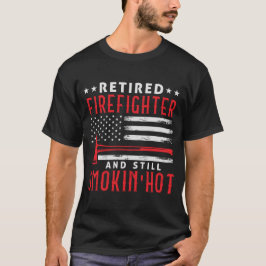 Camiseta Retirada de Bombeiros Fino Linha Vermelha