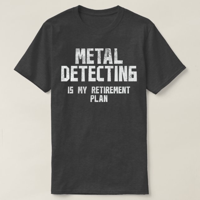 Camiseta Retirada de detecção de metais 2 (Frente do Design)