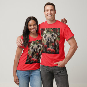 Camiseta "Retirada de Koala: aprisionada em uma árvore verm