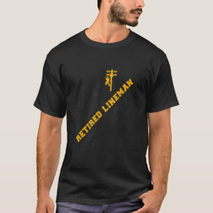 Camiseta Retirada de Lineman para aposentadoria americana