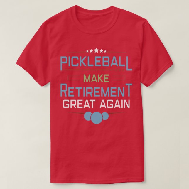 Camiseta Retirada de Paddleball do treinador do Pickleball (Frente do Design)