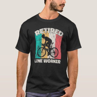 Camiseta Retirada de Trabalho de Linha Aposentado