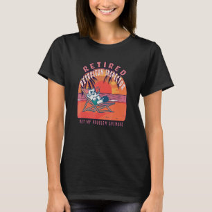 Camiseta Retirada de Vintage do Inspetor de Petróleo