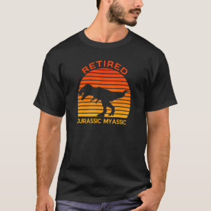 Camiseta Retirada do Dinossauro Rex Jurassaz Piada Retirada