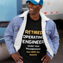 Camiseta Retirada do Engenheiro Operacional Fora do texto
