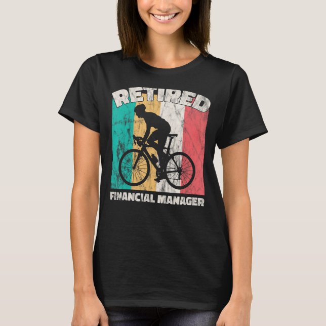 Camiseta Retirada do gerente financeiro aposentado (Frente)