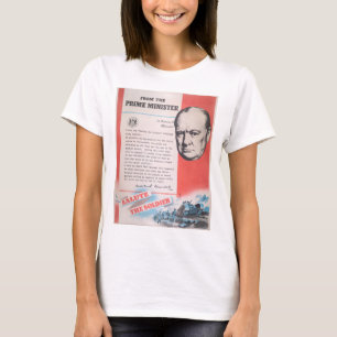 Camiseta Retirada do poster de guerra britânico.
