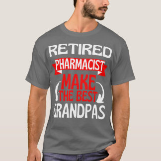 Camiseta Retirada do vovô farmacêutico aposentado