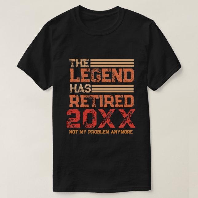 Camiseta Retirada Engraçada A Legenda Se Aposentou Personal (Frente do Design)