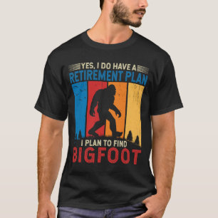 Camiseta Retirada, planejo encontrar o Monstro do Pé-Grande