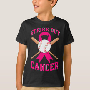 Camiseta Retirar o Cancer de Mama Baseball Combater a Consc