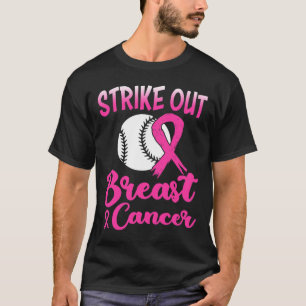 Camiseta Retirar o Cancer de Mama Baseball Combater a Consc