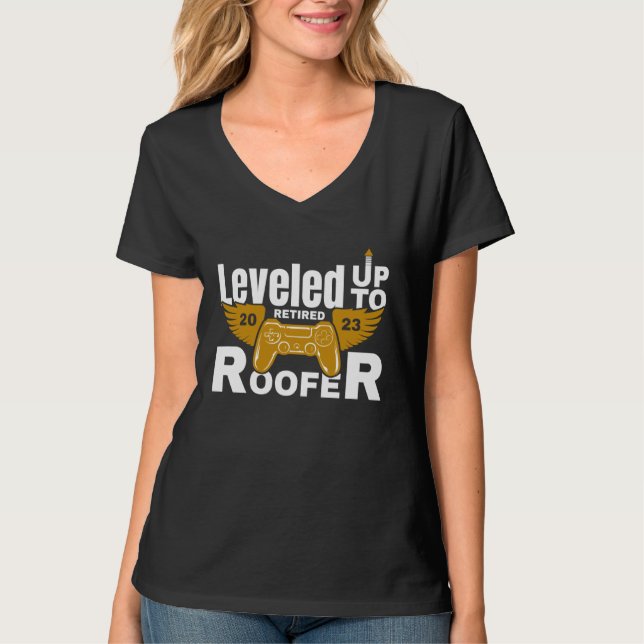 Camiseta Retire Retired Roofer Retirement 2023 (Frente)