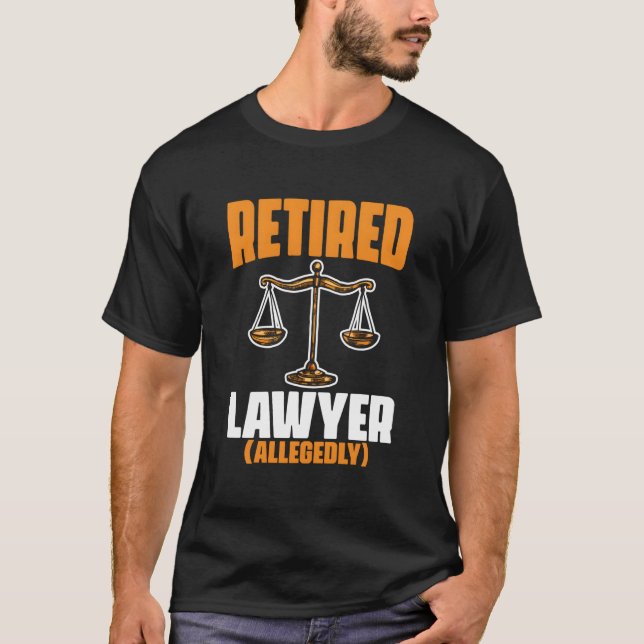 Camiseta Retired Attorney Law Retire Pensioner Retiret (Frente)
