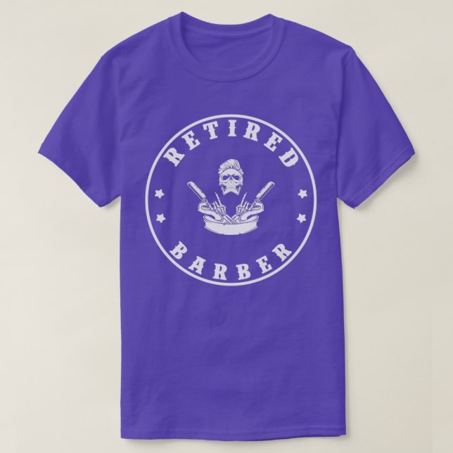 Camiseta Retired barber TShirt (Frente do Design)