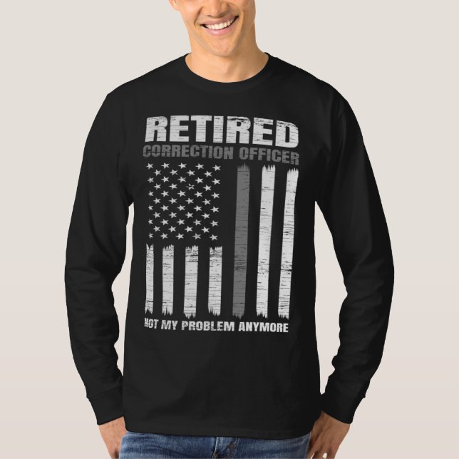 Camiseta Retired Correction Officer Retirement US American  (Frente)