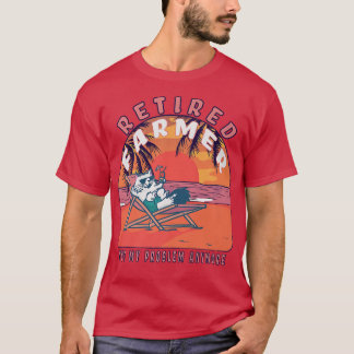 Camiseta Retired Farmer Funny Vintage Retirement 