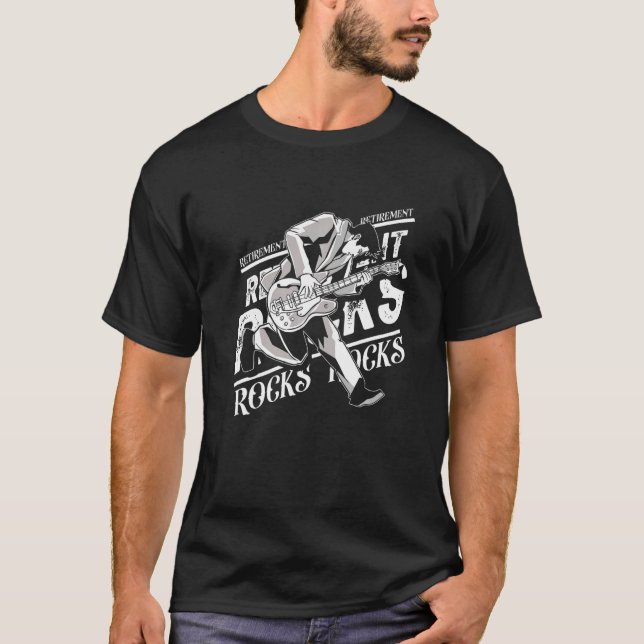Camiseta Retired Guitarist Rocker Guitar Musician Retiremen (Frente)
