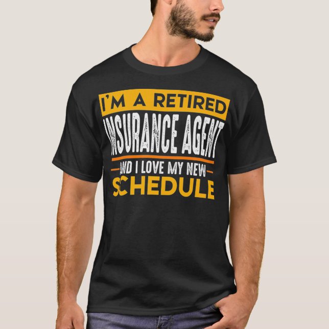 Camiseta Retired Insurance Agent Premium  (Frente)