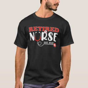 Camiseta Retired Nurse 2022 Nursing Retirement Est 2022