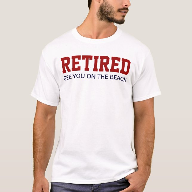 Camiseta RETIRED See you on the beach (Frente)
