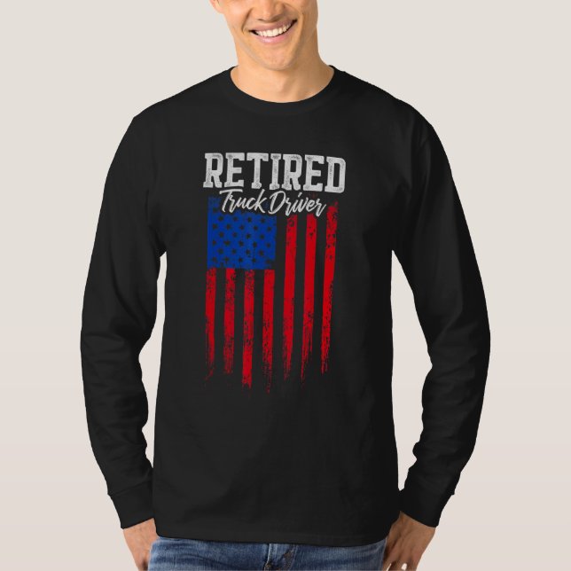 Camiseta Retired Truck Driver Trucker Retirement (Frente)