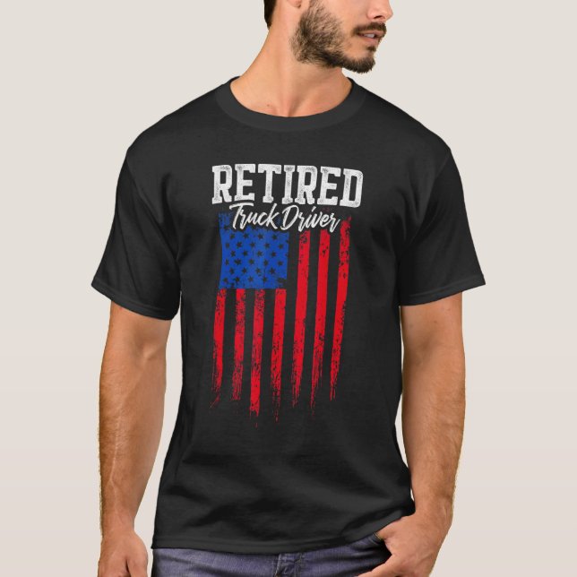 Camiseta Retired Truck Driver Trucker Retirement (Frente)